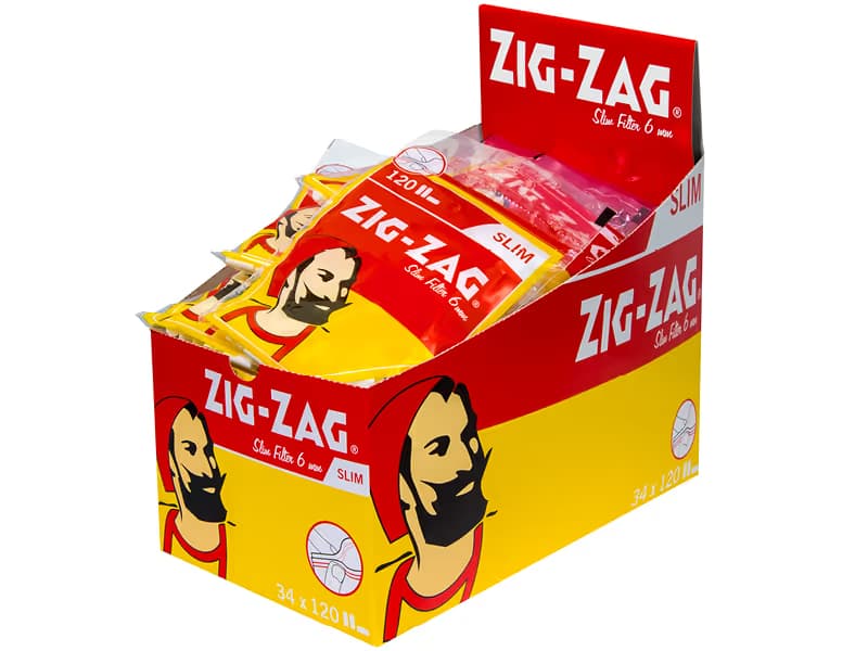 Zig Zag Slim Filter 6mm 120stk